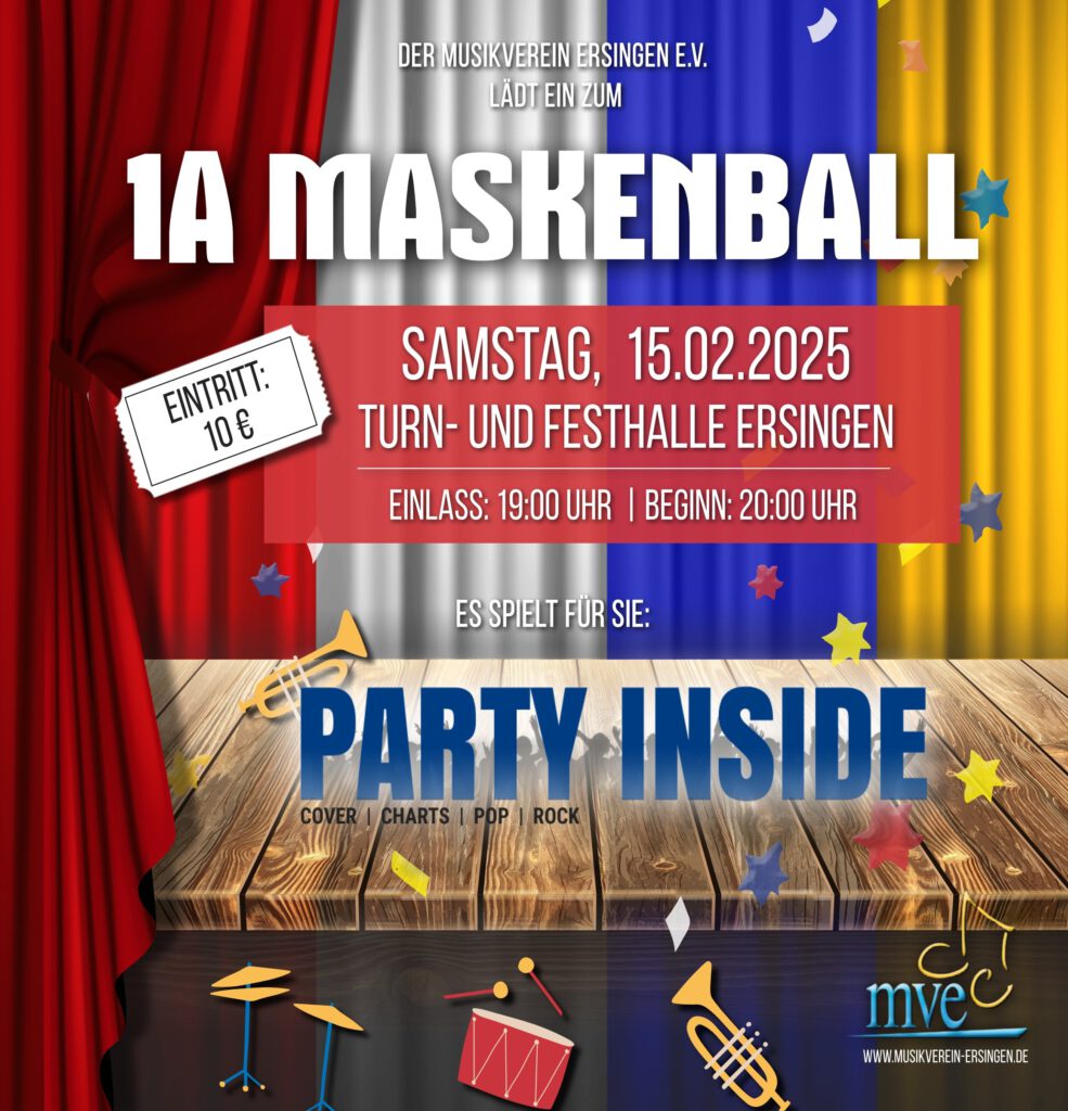 Plakat 1A Maskenball 2025